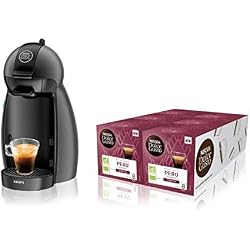 Krups Dolce Gusto - YY4099FD - Bundle Machine à Café Cafetière Espresso Piccolo et 6 Boites de Café - Gris anthracite