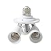 Produktbild Yblntek E27 auf E27 Adapter 3 in 1 Glühbirne Lampe Licht Sockel Converter 3 Wege Lampe Horizontal, Splitter