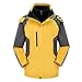 Produktbild serliyHerren Softshell Jacke mit Kapuze Outdoor Sport Winddicht Wasserdichtes Futter Abnehmbarer weicher Mantel Mit Reißverschluss