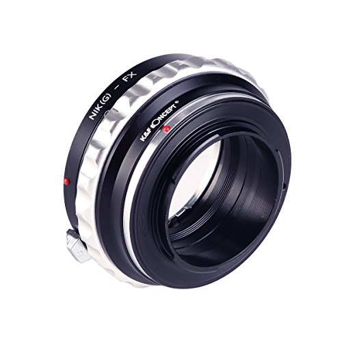 K F CONCEPT Bague adaptation objectif pour monter objectif Nikon G vers bo  tier Fujifilm Fuji FX X-Pro1 X-M1 X-A1 X-E1 en m  tal
