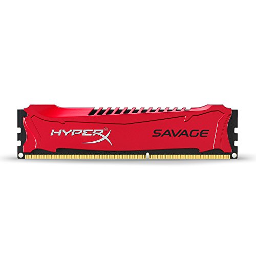 HyperX Savage - Memoria RAM de 8 GB (2133 MHz DDR3 Non-ECC CL11 DIMM, Kit 2x4 GB, XMP), Color Rojo