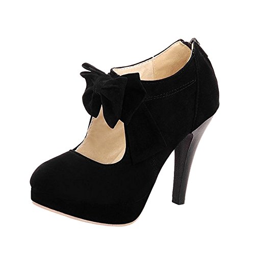 Poplover Women's Vintage High Heels 