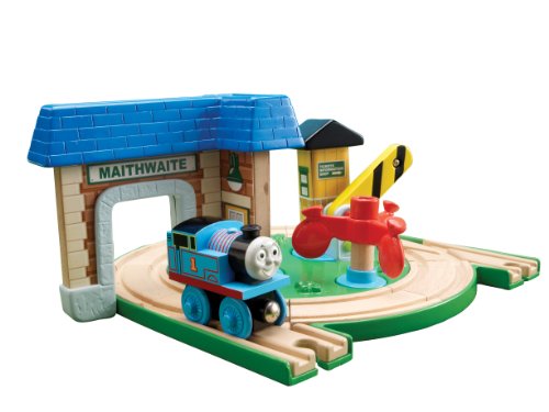Learning Curve Thomas Wooden Railway Set Early Engineers Thomas and Friends Roundabout Station