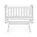 Disney Minnie Mouse Gliding Crib and Mattress (White with Pink Trim)