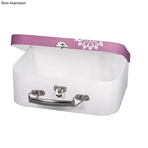 RAYHER 67206000 Pappmaché Koffer, 24x16x8cm, mit Metall-Griff, Pappmaché, Natur, 24 x 16 x 8 cm - 3