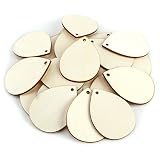 25 Wassertropfen Holz Anhänger Geschenkanhänger Namenskarte Basteln Hochzeit Party Deko Selbstgestalten - 4