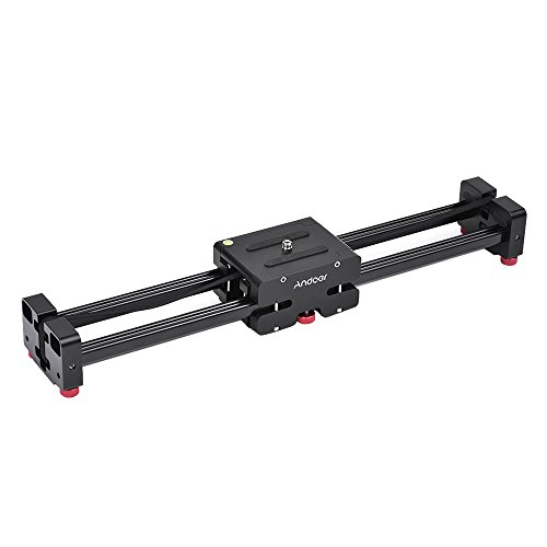 Andoer Cam  ra Vid  o R  tractable Curseur Dolly 52cm Piste Rail stabilisateur 104 cm Sliding Distance R  elle Charge jusqu    8kg pour Canon Nikon Sony DSLR Cam  scopes