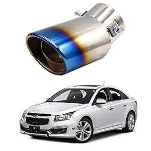 Oshotto Stainless Steel SS-006 Car Exhaust Muffler Silencer Cover Compatible with Chevrolet Cruze (Multicolor)