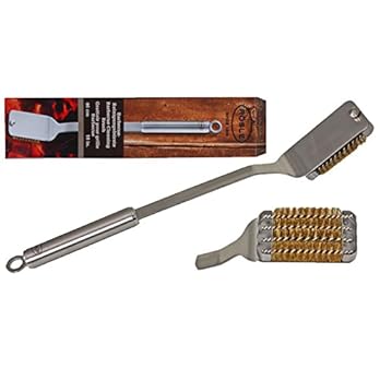 Rsle Bbq Edelstahl Reinigungsbrste Marken Premium Grill Zubehr Mit 4 Drehbare Rundbrsten Aus Robusten Messingborsten 3 In 1 Fr Holzkohle Und Gasgrill Hochwertige Grillbrste