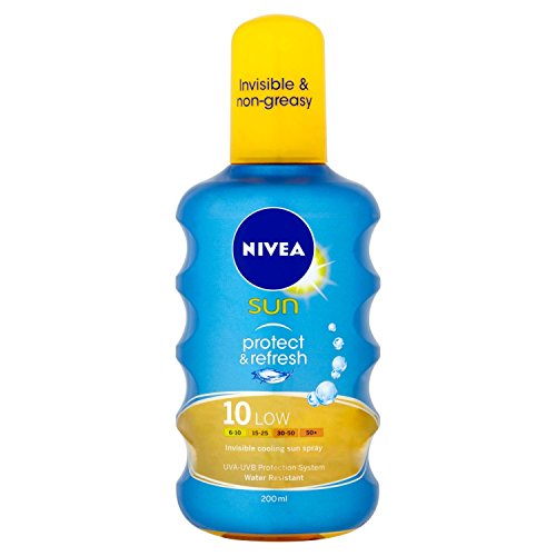 Nivea Sun Protect and Refresh Invisible Cooling Sun Spray Low SPF 10 - 200 ml
