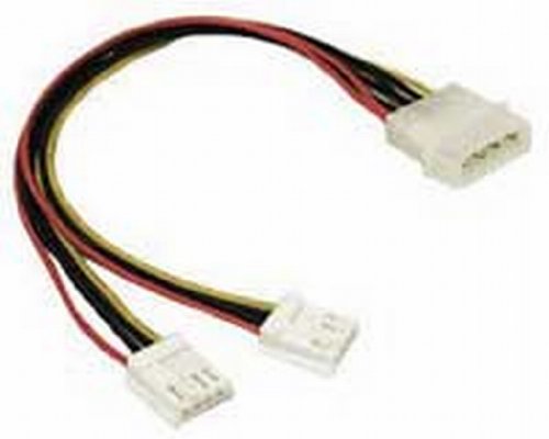 Strom Kabelverteiler Y-Adapter Kabel 4 Polig Molex Zum 2 x 4 Polig Floppy Stecker