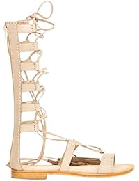 MTNG 94440 VAQUETA NUDE - Sandalias para mujer