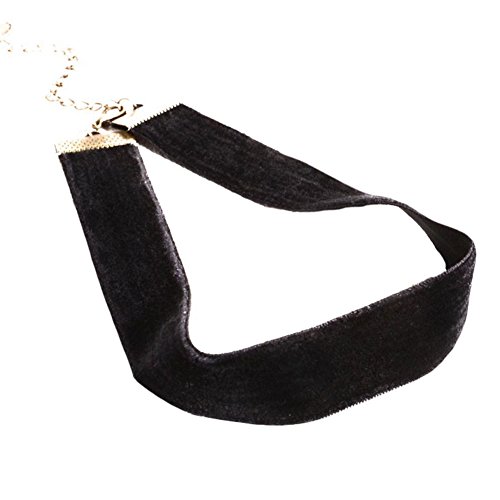 hosaire Choker für Frauen Mädchen, schwarz Classic Samt kurz necklace-best Dekoration für Sommer Kleid…, schwarz, 1 - 4