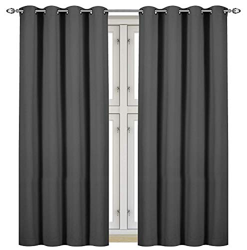 Utopia Bedding 2 Panels Blackout Room Darkening Curtains