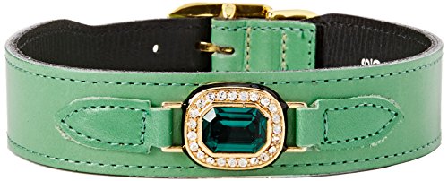 Hartman-Rose-Haute-Couture-Octagon-Collection-Dog-Collar-Kelly-Green-16-18-Inch
