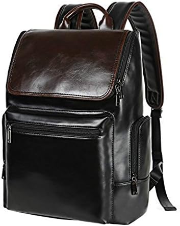 Tidog The high school student bag tide brand leather on the Korean backpack