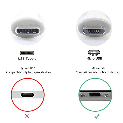 BigBlue C  ble Micro USB Court Samsung 15CM 2 Packs Charge Synchro Rapide C  ble USB Chargeur en Silicone pour HTC  Nexus  LG  Motorola  Huawei  XiaoM