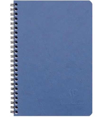 Clairefontaine 8506C - Spiraalgebonden Notitieboekje - 9x14 cm - 180 Gelijnde Pagina's - Wit Papier 90 g - Kartonnen Cover met Willekeurige Gekleurde Laminering