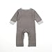 For Newborn Infant Baby,Clode® 1Set Newborn Infant Baby Boys Girls Romper+Hat Jumpsuit Bodysuit Clothes Outfit (70cm(0-6M), Gray)