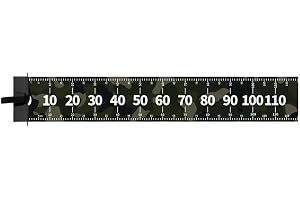 Vattentät fisklinjal måttband för fiske med klar skala PVC tackel tillbehör grön 120 cm längd bred design (bredd 20 cm)