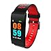 Produktbild kingko X20 intelligentes Armband,Bluetooth Smart Watch Fitness Tracker Wasserdichter Pulsmesser Schlaf Monitor (Rot)