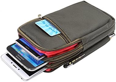 Sport &amp; Outdoor Waist Bag, MeiC Power Multifunctional Running Hiking Waist Pack Waist Bag Moblie Phone Bag Tactical Pouch Zipper Wallet Belt Clip Hoslter for Apple iPhone/Samsung/Sony/Huawei Phone Models (Size Below 7.0")