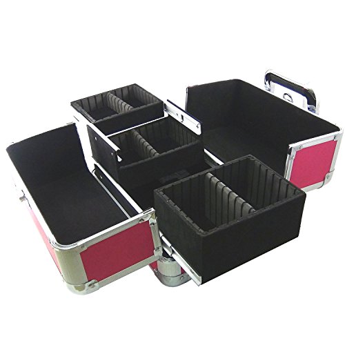 DynaSun ALU Design Beautycase Schmuckfach Schminkkoffer Kosmetikkoffer, 31 cm - 3