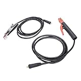 Capacidad actual: 300A SODIAL Accesorios De La Máquina De Soldadura 300 Amp Portaelectrodos Cable + 200 Amp Abrazadera De La Tierra Cable De, Ambos Con Dkj10-25 Conector