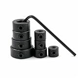  8pcs 3 - 16 mm Dia Carpintería profundidad broca Detener Collares Anillo posicionador localizador Durable