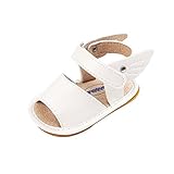  Bebé Niños Niñas Alas Sandalias Niñito Suave Verano Zapatos,Blanco,12-18 Meses