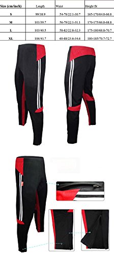 COOLOMG Herren Trainingshose Lang Sports Hose mit Reiößverschluss Unter Locker - 2