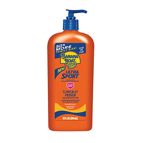 Banana Boat Protección Solar Deporte Tamaño de la familia amplio espectro Sun - Cuidado protector solar loción SPF 50, 12 g