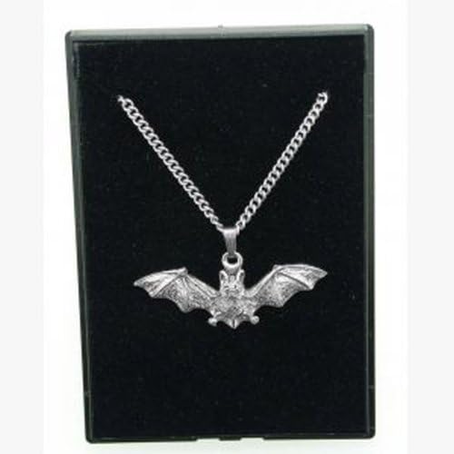Fine Quality English Pewter Pendant Necklace Gift, Bat Design