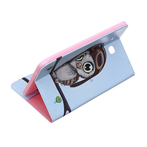 AYASHO® Samsung Galaxy Tab E 9.6 Hülle T560 T561 Case – Neue Ultra Schlank PU Leder Hülle Tasche Case Smart Shell Cover Schutzhülle Etui Tasche mit Standfunktion für Samsung Galaxy Tab E T560 / T561 / T565 (9,6 Zoll) Tablet, M11 - 2