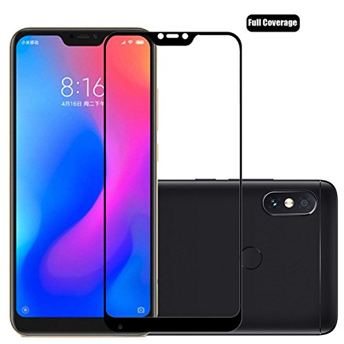 Preisvergleich Produktbild Voviqi Xiaomi Mi A2 Lite Panzerglas, Hüllenfreundlich Vollständige Abdeckung Schutzfolie gehärtetem Glas Folie Blasenfrei Volle Abdeckung Displayschutzfolie für Xiaomi Mi A2 Lite (Schwarz)