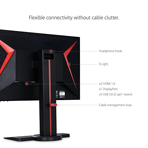 ViewSonic XG2402 - Monitor 24  Gaming Profesional Full HD TN  1920 x 1080  144Hz  1ms  FreeSync  350 nits  Altavoces  DVI 2 HDMI DP 2 USB  Low Input Lag   Color Negro Rojo reviews ViewSonic XG2402 - Monitor 24  Gaming Profesional Full HD TN  1920 x 1080  144Hz  1ms  FreeSync  350 nits  Altavoces  DVI 2 HDMI DP 2 USB  Low Input Lag   Color Negro Rojo