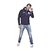Nebulus Cosy (Q1688) - Hooded Fleece Jumper - Men - dark grey - XXL