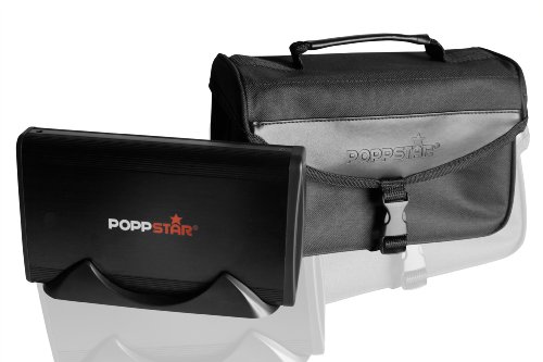 Poppstar Transporttasche mit Zubehörfach für externe 8,9 cm (3,5 Zoll) Festplatten, besteht aus schwarzem Nylon - 2
