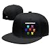 Produktbild Hittings Undertale Colorful Hearts Soul Flat Bill Snapback Adjustable Travel Caps Hats Black Black