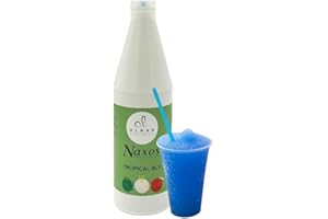 ALMAR GUSTO ITALIANO Almar - Sciroppo Superconcentrato per Granita, Gusto Tropical Blu, Usare Con Base Granita Naxos, Pronto in Pochi Secondi, Ideale per Bar, Chioschi e Uso Domestico, Senza Conservanti, Bottiglia da 1kg