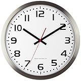 Funkwanduhr mit hochwertigem Funkwerk, DCF-Funksignal mit automatischer und exakter Zeitanpassung für höchste Genauigkeit