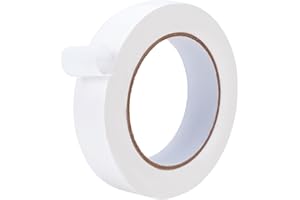 BENECREAT Ruban de Reliure, 45 m Ruban Adhésif en Nylon Blanc, Ruban de Réparation pour Reliure, pour L'Artisanat et la Réparation de Livres, 25mm