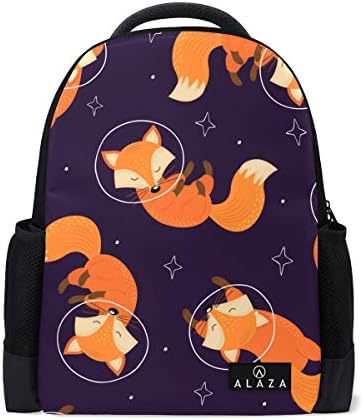 Redecor Sleeping Fox Stars Backpack for Kids Children School Bag Daypacks