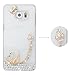 Produktbild spritech (TM) 3D Handgefertigt CLEAR Case glänzend Sparkle Strass Schwäne Decor Hartschale Caver Fall, Style-4, Samsung Galaxy S5 Mini