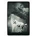 Produktbild DANCENLI Bathroom Bath Rug Kitchen Floor Mat Carpet,Horses,Horse Running Under Thunderstorm Clouds with Lightning Dreamy Dramatic Print,Black and White,Flannel Microfiber Non-Slip Soft Absorbent