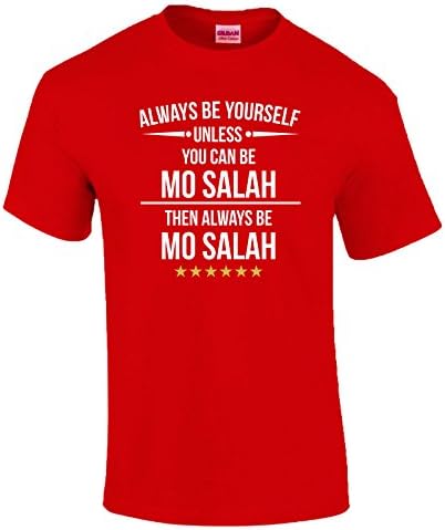 Indy Visuals Always Be Yourself Unless You Can Be Mo Salah 11 Gold Made in Liverpool T-Shirt - X-Large