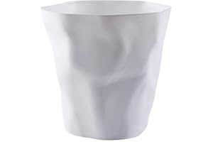 Vommpe Poubelle de Bureau/Corbeille a Papier/Poubelle de Chambre Convient pour Le Bureau, la Chambre l'hôtel (Blanc)