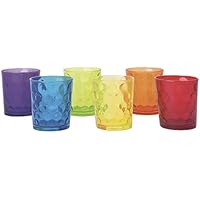 Excelsa Dallas unidades 6 vasos cl 26, cristal, multicolor, 7.6 x 7.6 x 8.5 cm