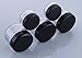 Pack of 12 3ml/5ml/10ml/15ml/20ml Empty Refillable Travel Transparent Plastic Jar Pot with Black Screw Cap Round Shape Makeup Face Cream Lip Balm Eye Shadow Storage Box Cosmetic Sample Containers (20g)