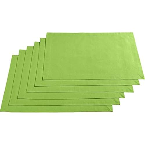Amazon.co.uk lime green placemats